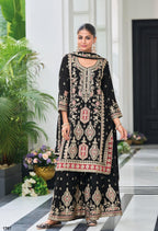 Anaita Black Heavy Chinon With Embroidery Readymade Sharara Suit - Distacart