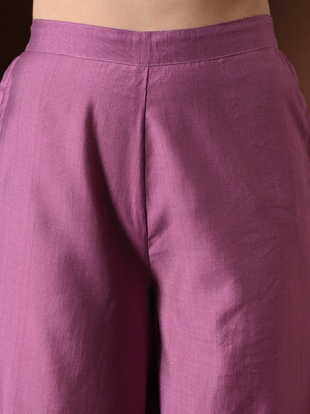 Myshka Women Lavender Longline Sleeveless Kurta with Trouser & Dupatta - Distacart