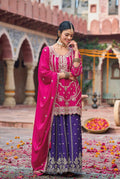 Anaita Rani Pink Premium Embroidered Chinon Readymade Salwar Suit - Distacart