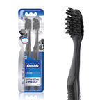 Oral-B 3D White Charcoal Soft Toothbrush For Adults (Pack Of 2)