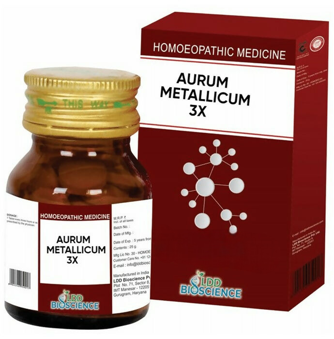 LDD Bioscience Homeopathy Aurum Metallicum 3X Tablets
