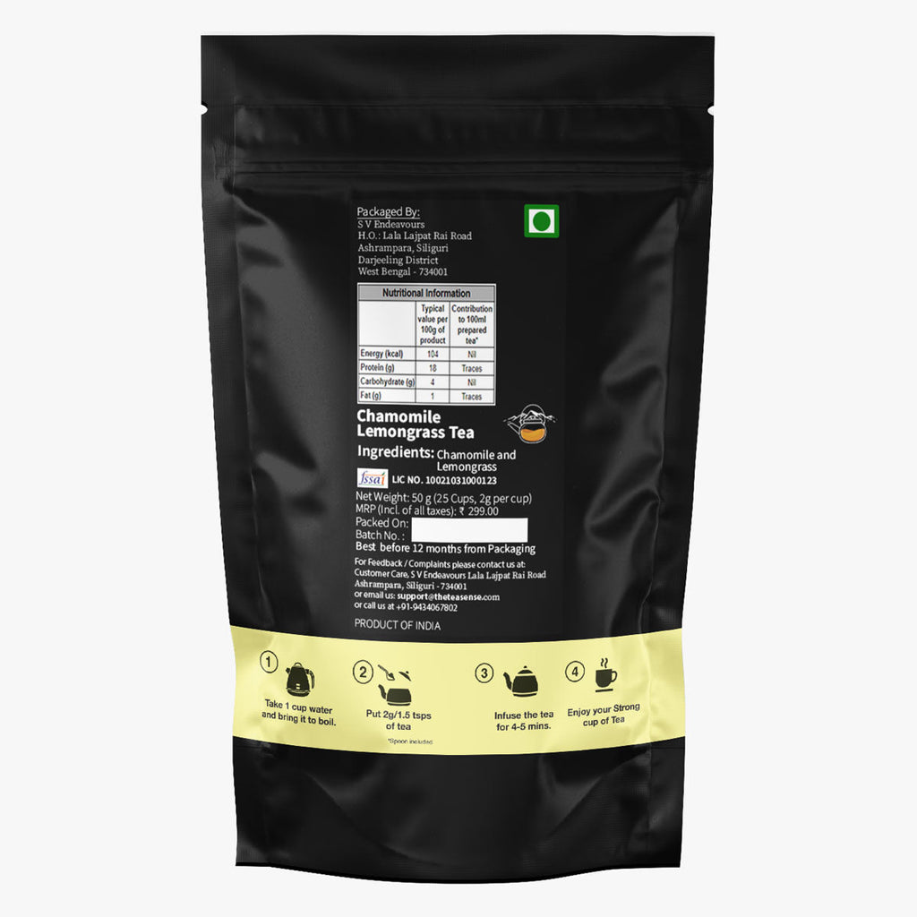 Tea Sense Chamomile Lemongrass Tea - Distacart