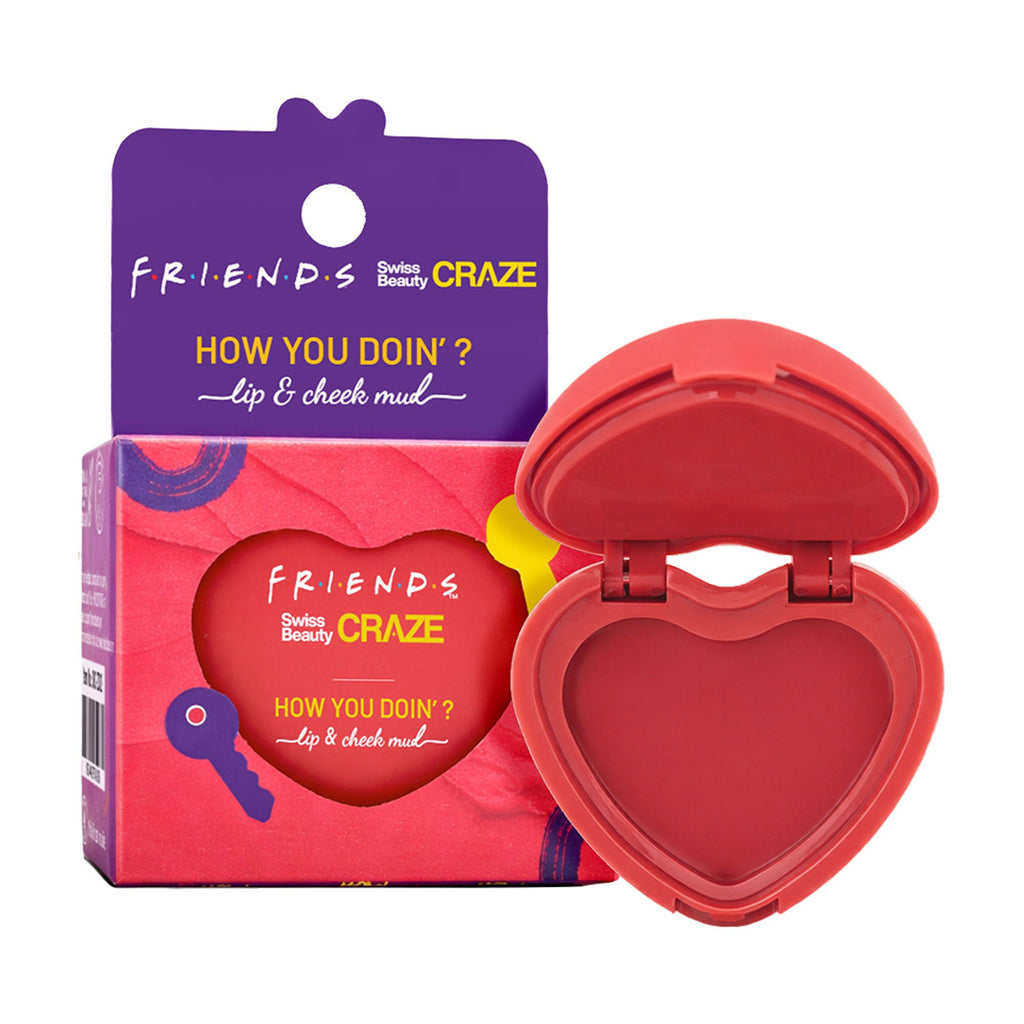 Swiss Beauty Craze How You Doin? Lip & Cheek Mud - 1 Playful Pink