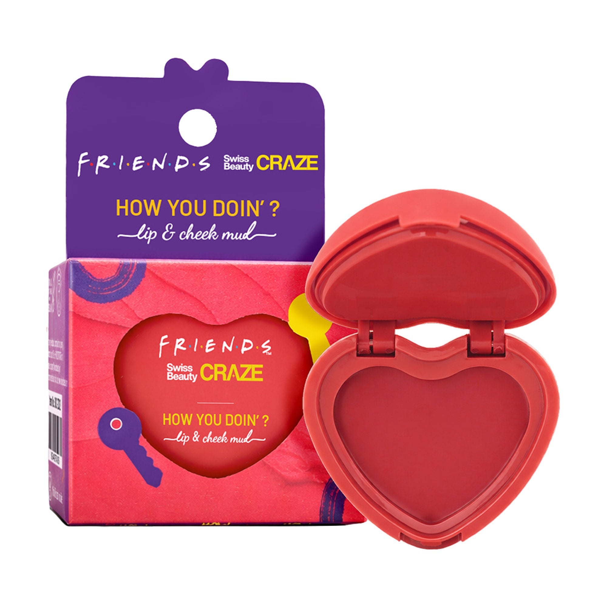 Swiss Beauty Craze How You Doin? Lip & Cheek Mud - 1 Playful Pink