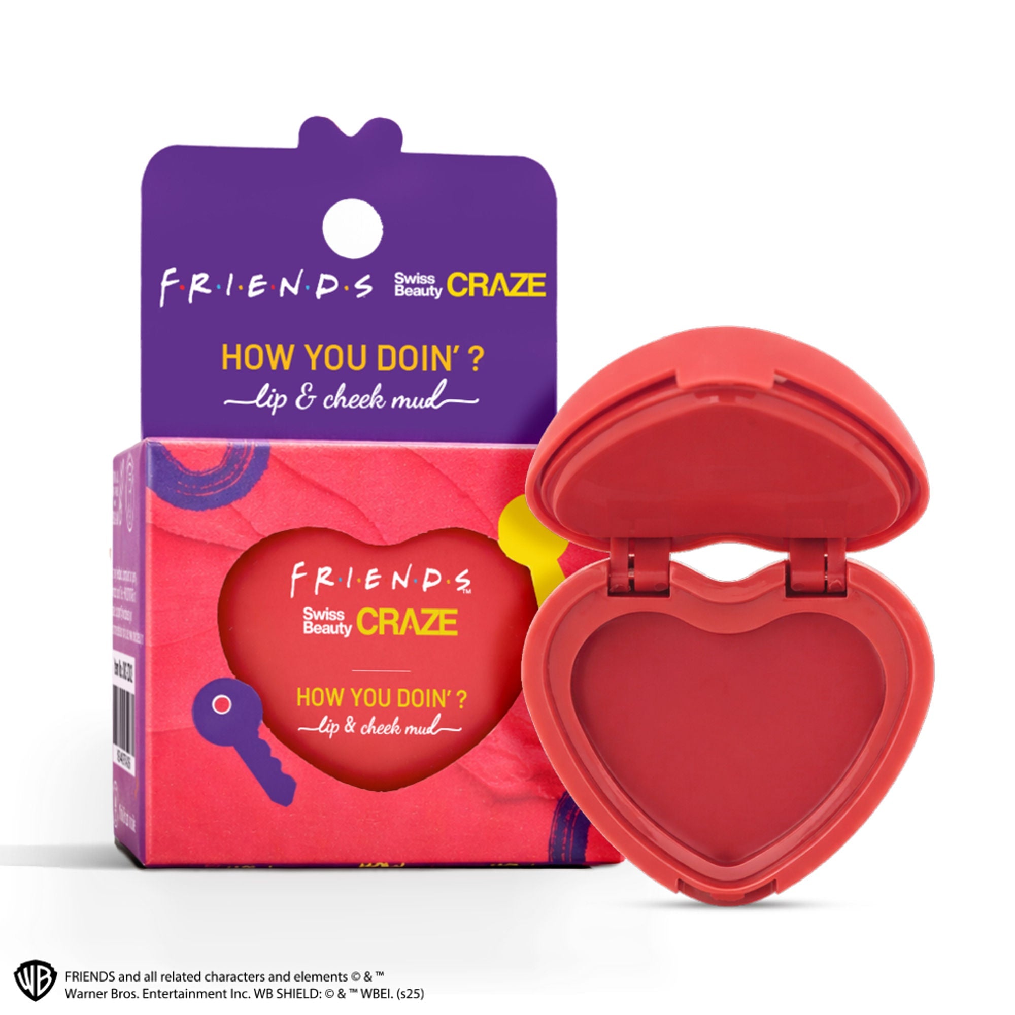 Swiss Beauty Craze How You Doin? Lip & Cheek Mud - 1 Playful Pink - Distacart
