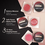 Swiss Beauty Select Lip And Cheek Cushion Mousse With Vitamin E - 3 Elevate Pink - Distacart