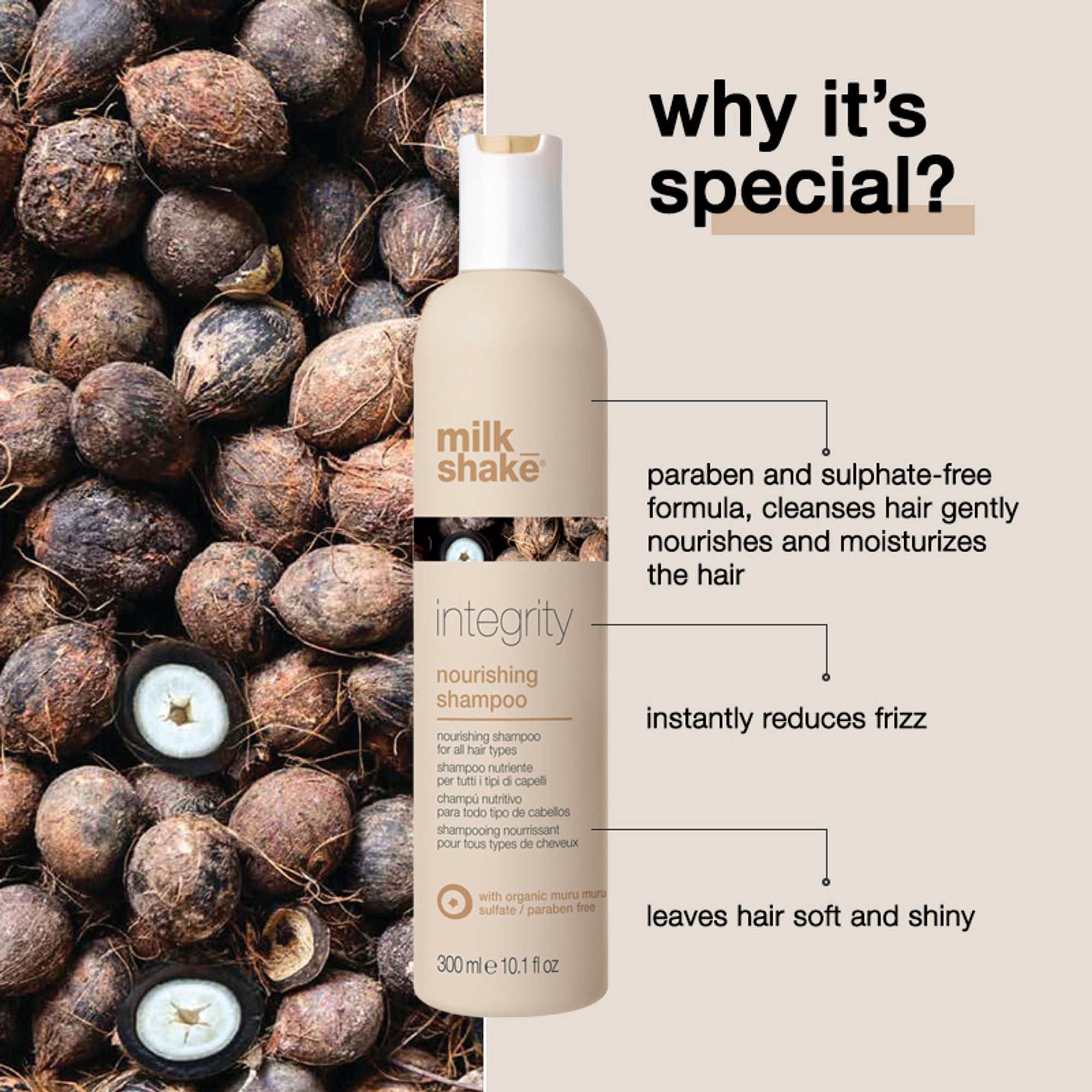Milkshake Integrity Nourishing Shampoo For Damaged & Chemically Treated Hair