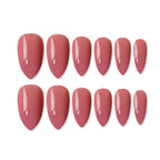 shills professional reusable press on nails almond spn611