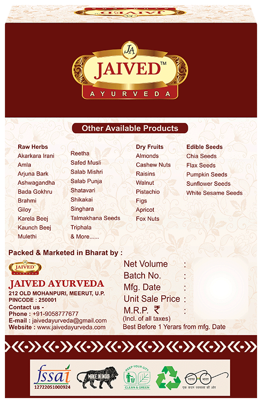 Jaived Ayurveda Akarkara Irani