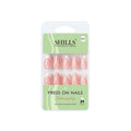 shills professional reusable press on nails almond spn687