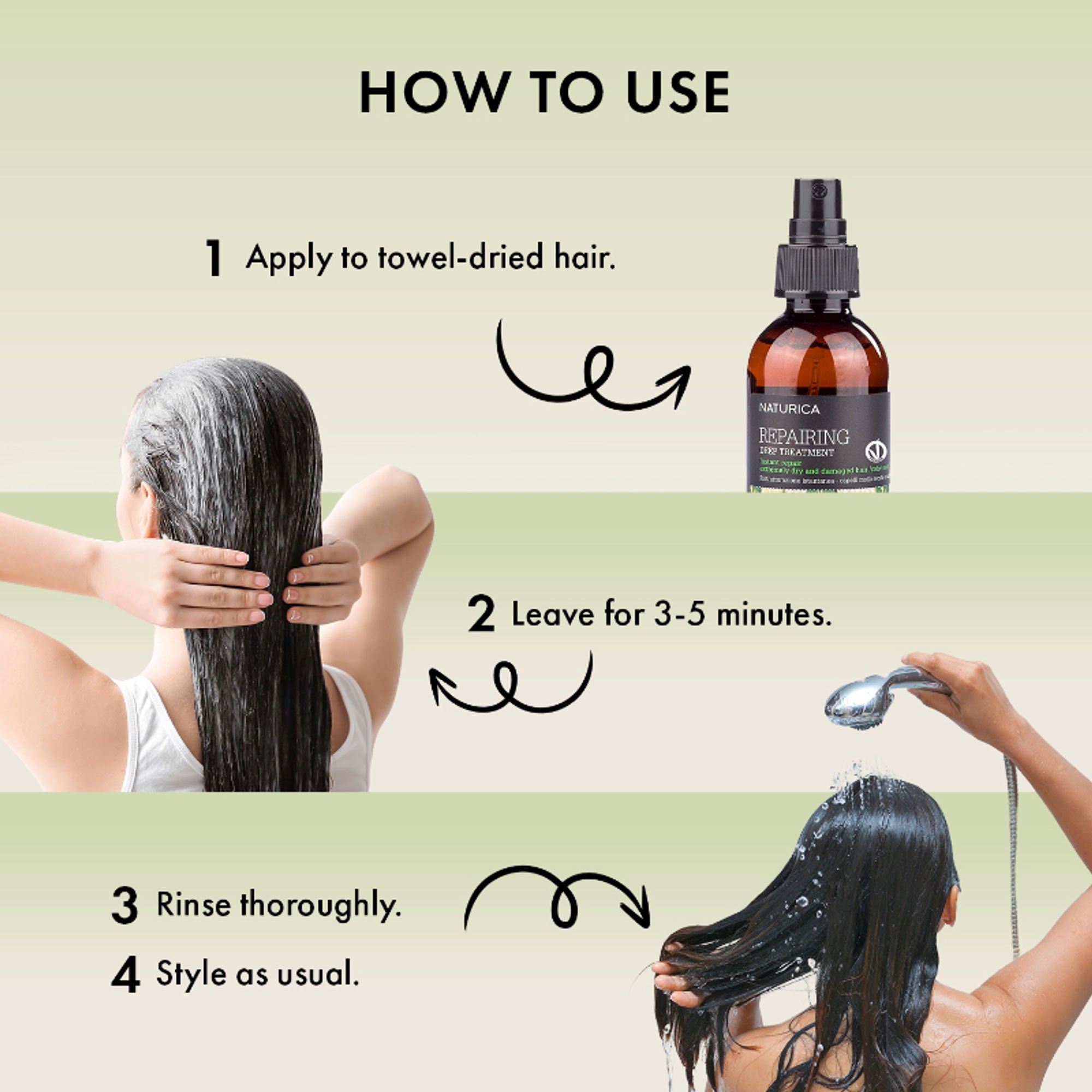 Naturica Repairing Deep Treatment for Damaged Hair, Detangle with Olive Oil & Vitamin E Formula - Distacart