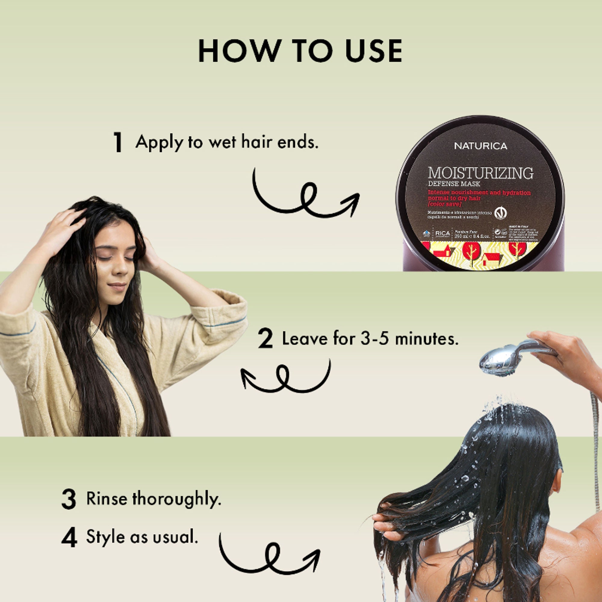 Naturica Moisturizing Defense Mask for Normal to Dry Hair, Hydrate with Grape Extract & Soy Protein - Distacart