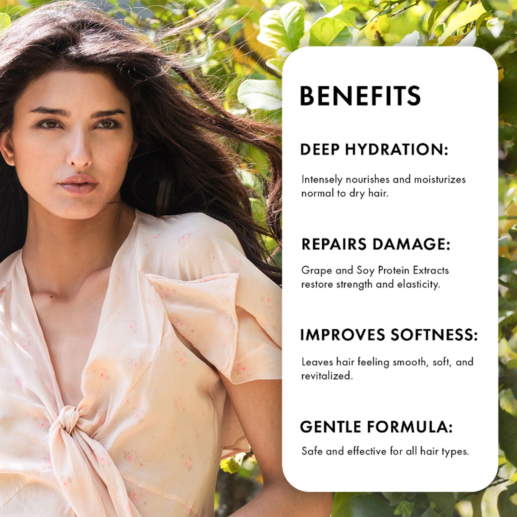 Naturica Moisturizing Defense Mask for Normal to Dry Hair, Hydrate with Grape Extract & Soy Protein - Distacart
