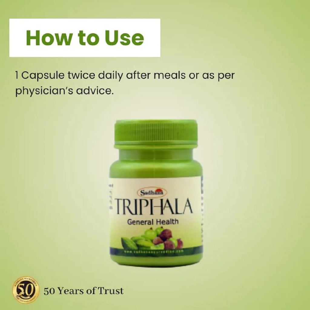 Sadhana Triphala Capsules - Distacart