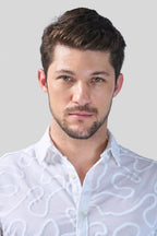 Xkind White Embroidered Relaxed Fit Shirt