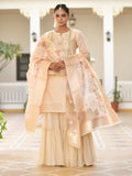 Vaasva Women's Peach Chanderi Sharara Set - Distacart