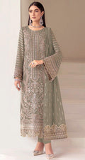 Anaita Mehendi Fox Georgette Suit With Embroidery Sequenc & Khatli Work - Distacart