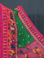 Mango Green Colored with Buttes Semi Silk Kota Saree By Gayathri Reddy Designer Studio