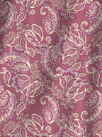 MYTRIDENT Maroon & White Ethnic Motifs Cotton 120 TC Single Bedsheet With 1 Pillow Cover