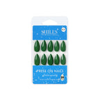 shills professional reusable press on nails almond spn613