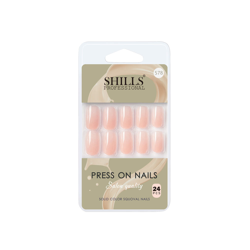 shills professional reusable press on nails square spn578