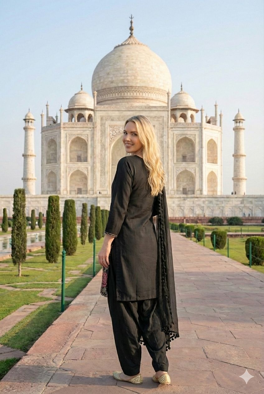 Anaita Black Crepe Stitched Suit With Sequence Embroidery Work - Distacart