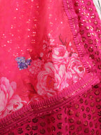 Myra Deep Pink Art Silk Embroidered Designer Lehenga