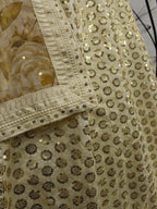 Myra Beige Art Silk Embroidered Designer Lehenga