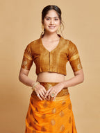 Sangria Ethnic Motifs Woven Design Art Silk Banarasi Saree