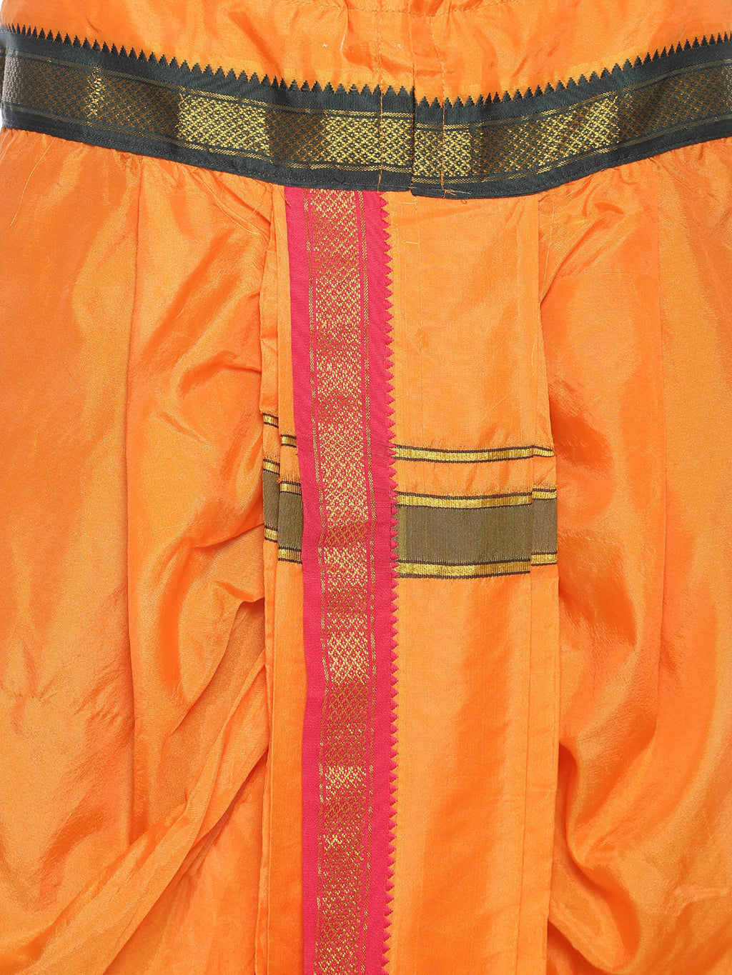 Sethukrishna Men Orange Solid Readymade Dhoti Pant - Distacart