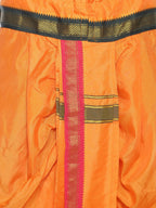 Sethukrishna Men Orange Solid Readymade Dhoti Pant - Distacart