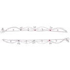 AanyaCentric Silver Plated Traditional Anklets Payal - Classic and Stylish for Women and Girls - Distacart