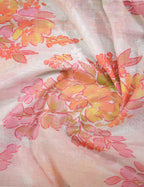 Shades of Milk White Colour Floral Design Chander Printed Saree By Gayathri Reddy Designer Studio