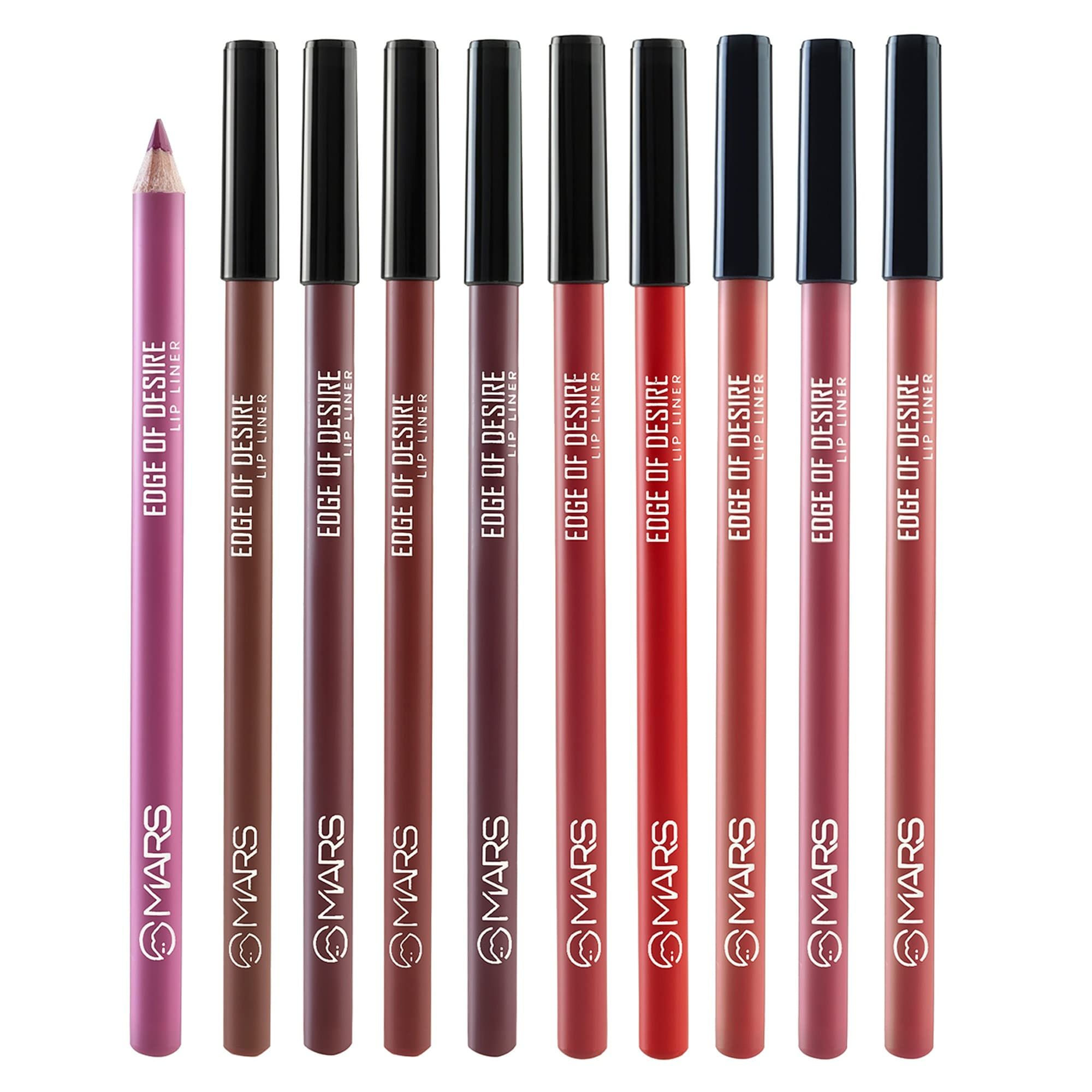 MARS Cosmetics Edge of Desire Lip Liner With Holder - Set A - Distacart