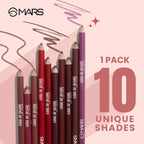 MARS Cosmetics Edge of Desire Lip Liner With Holder - Set B
