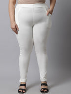 TAG 7 Women Plus Size Cotton Ankle Length Leggings