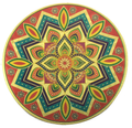 Stickerbazaar Micro Golden Embossing Rangoli Stickers - Distacart