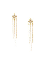 Ruby Raang Gold Kundan Necklace with Dangler Earrings