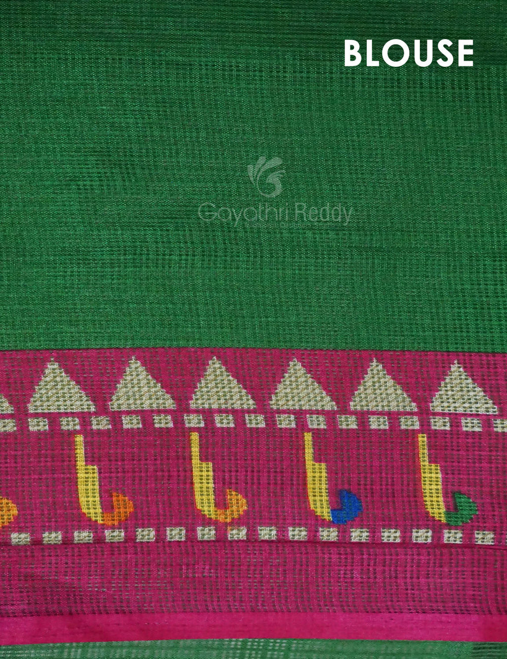Mango Green Colored with Buttes Semi Silk Kota Saree By Gayathri Reddy Designer Studio