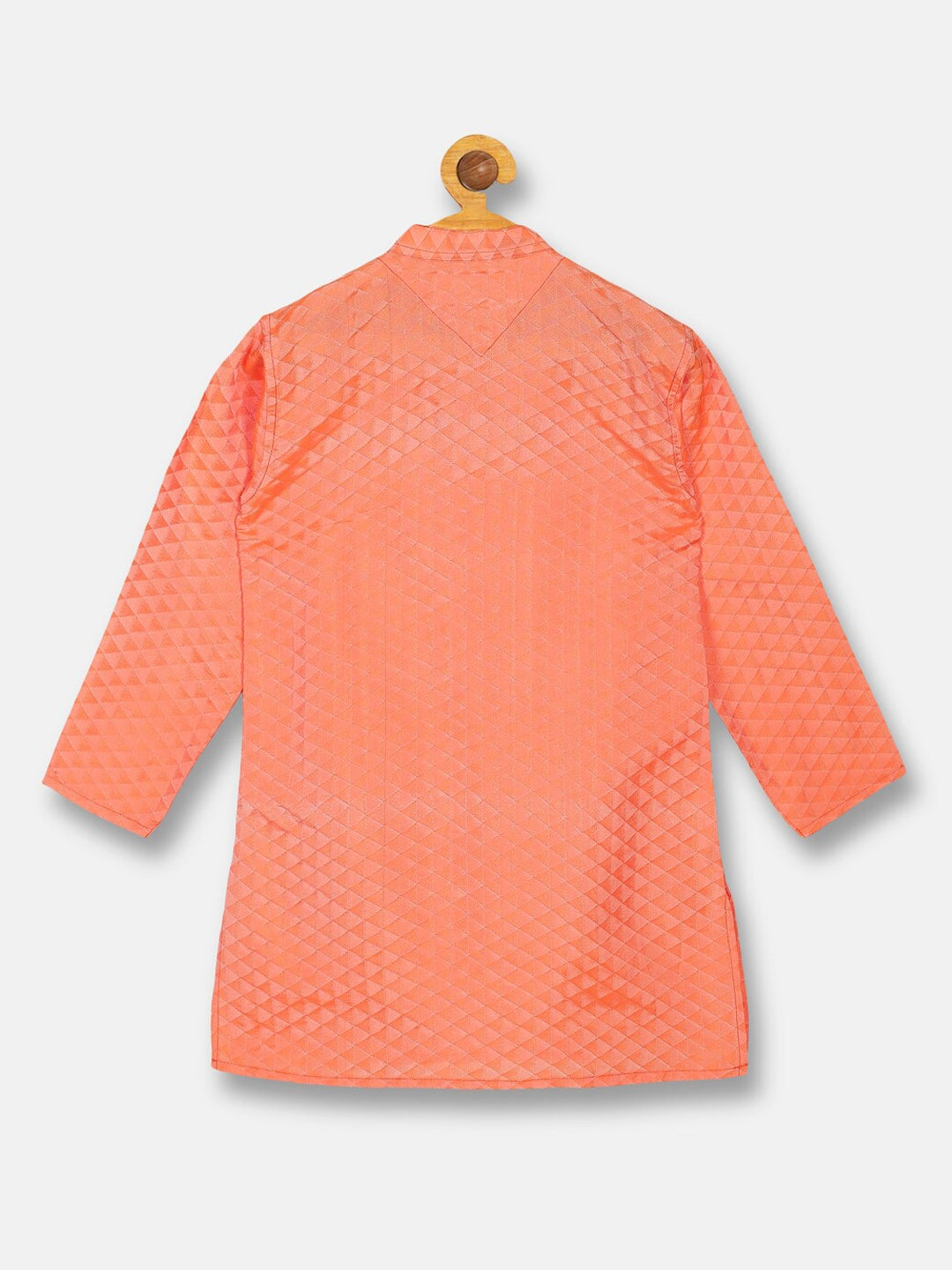 Sethukrishna Boys Orange Kurta with Dhoti Pants