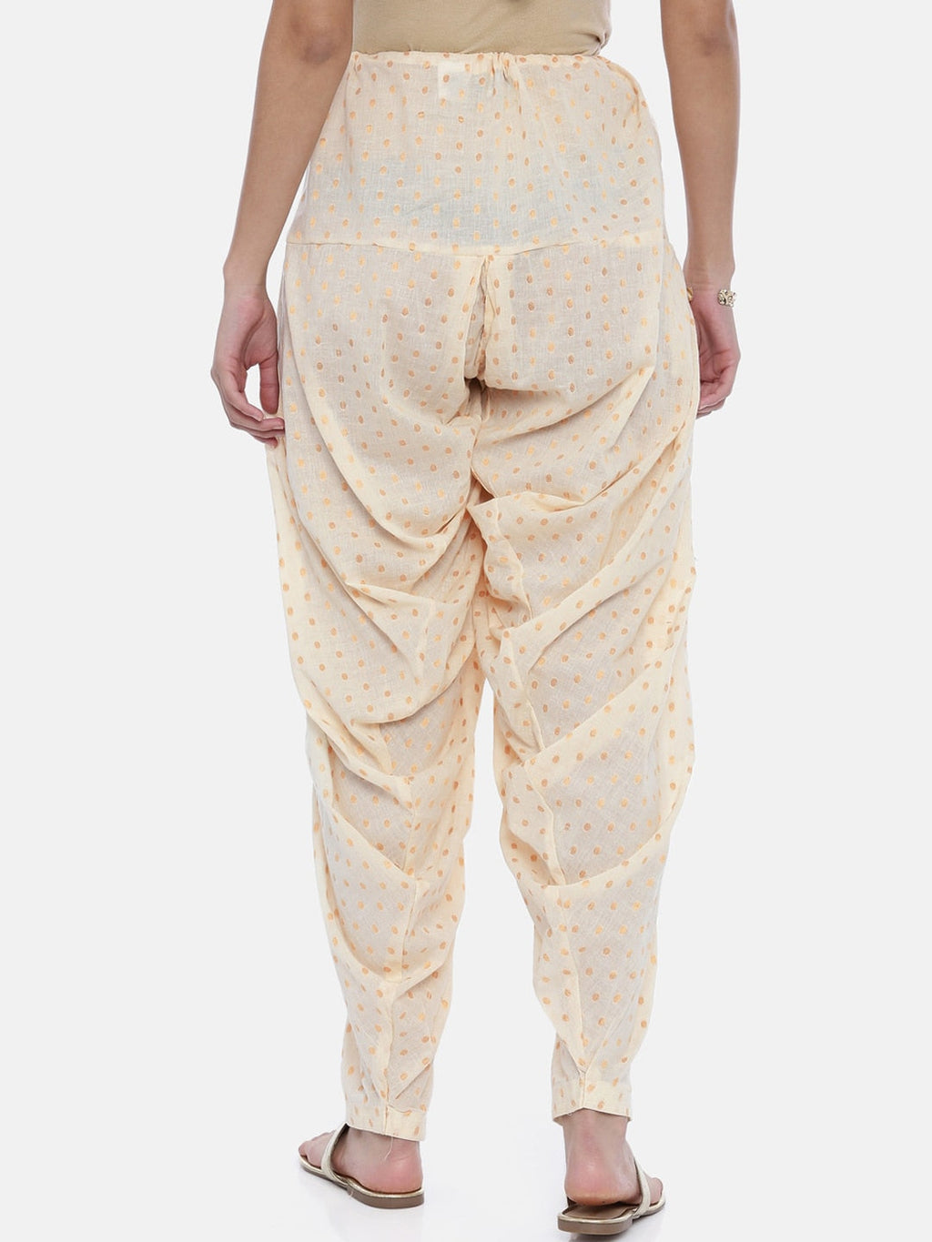 Souchii Beige Woven Design Patiala - Distacart