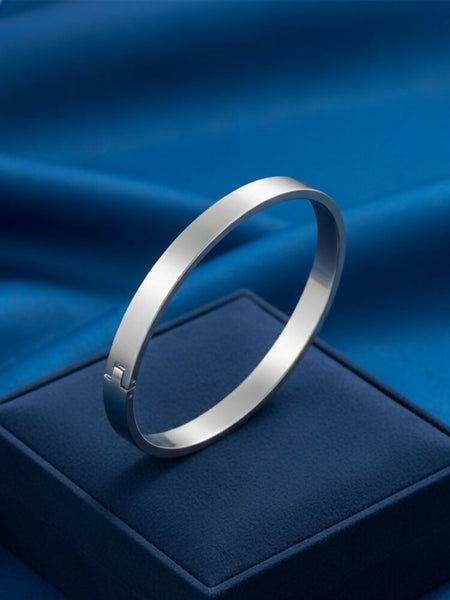 NVR Men's Silver Kada Bracelet