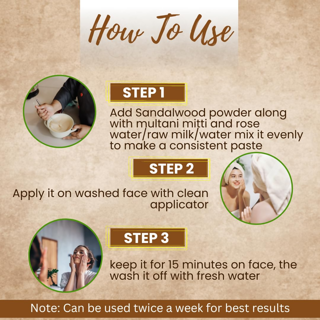 Veda Harvest Sandalwood Powder For Glowing Skin