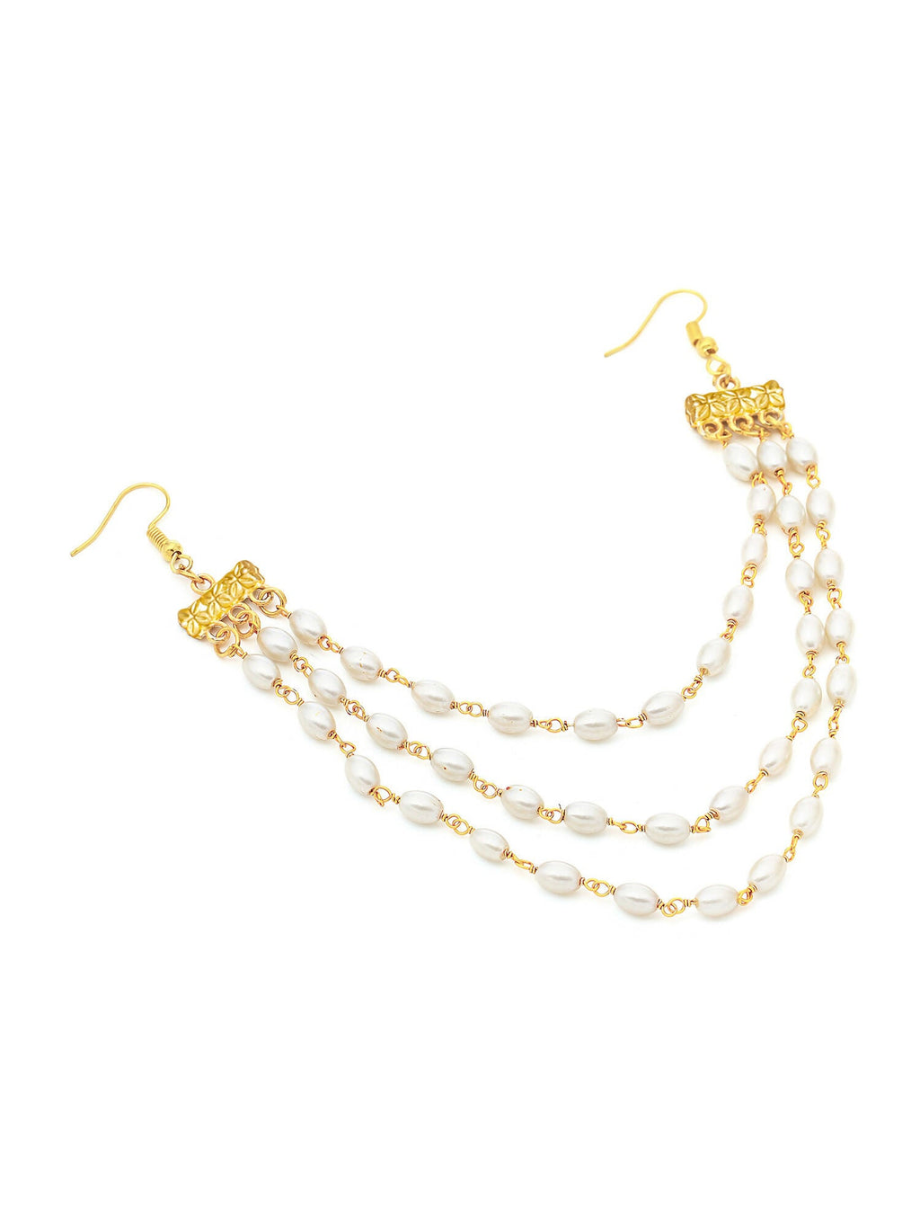 Ruby Raang Gold Pearl Hair Jewelry