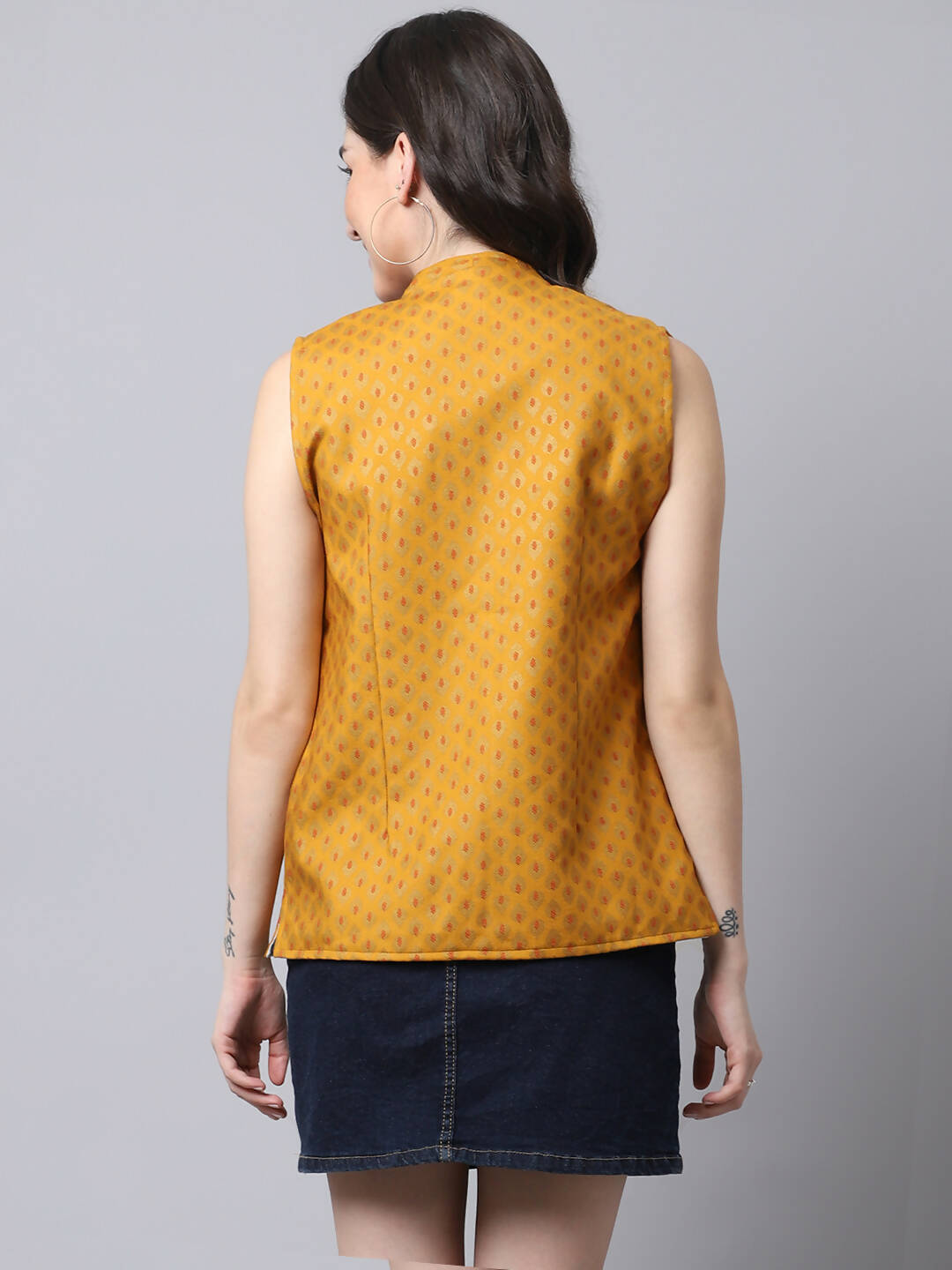 Even Apparels Multi Viscose Rayon Open Front Women's Waistcoat - Distacart