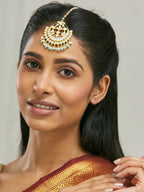 Nuyug 22k Gold Plated Crescent Maang Tikka - Distacart