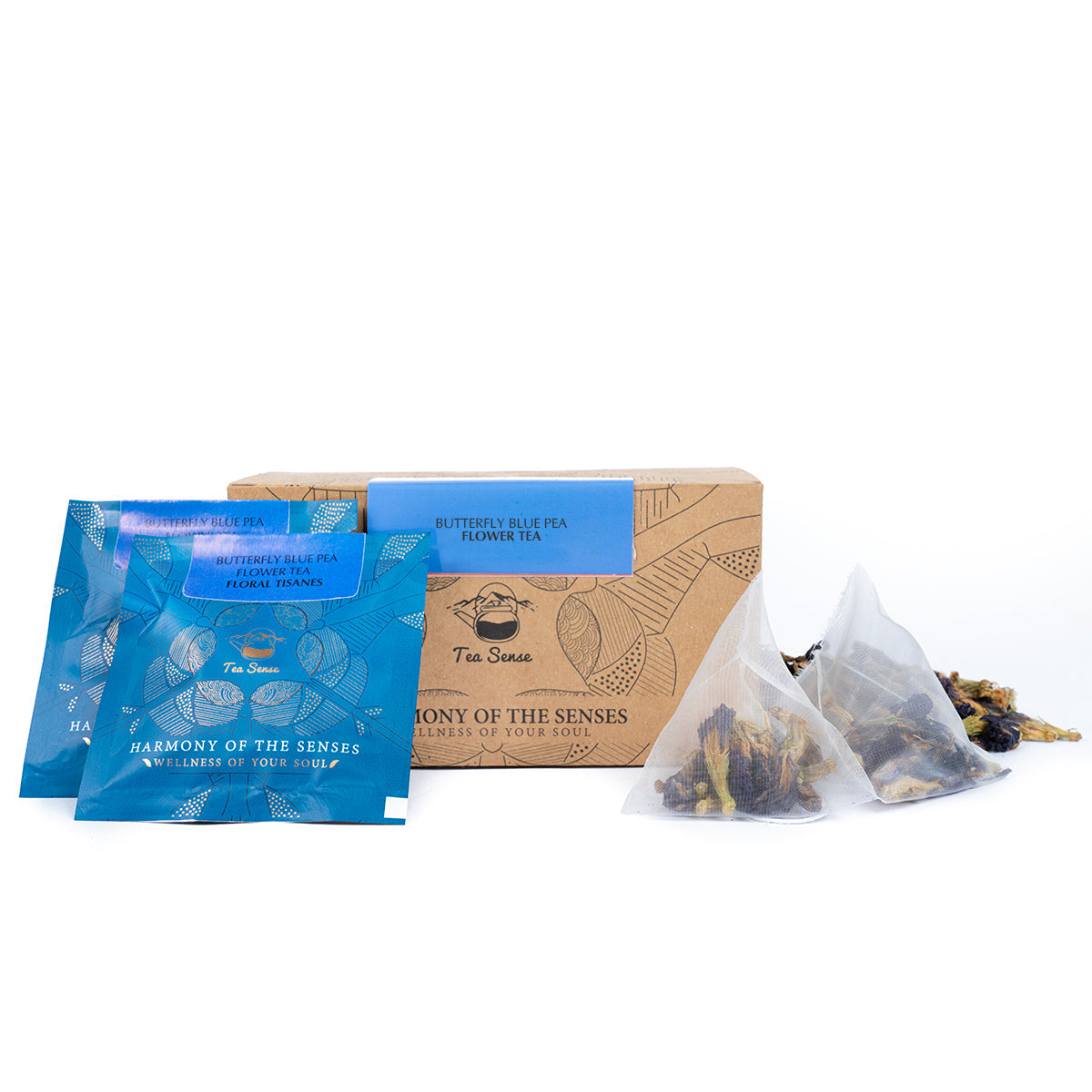 Tea Sense Butterfly Blue Pea Flower Tea Bags Box - Distacart