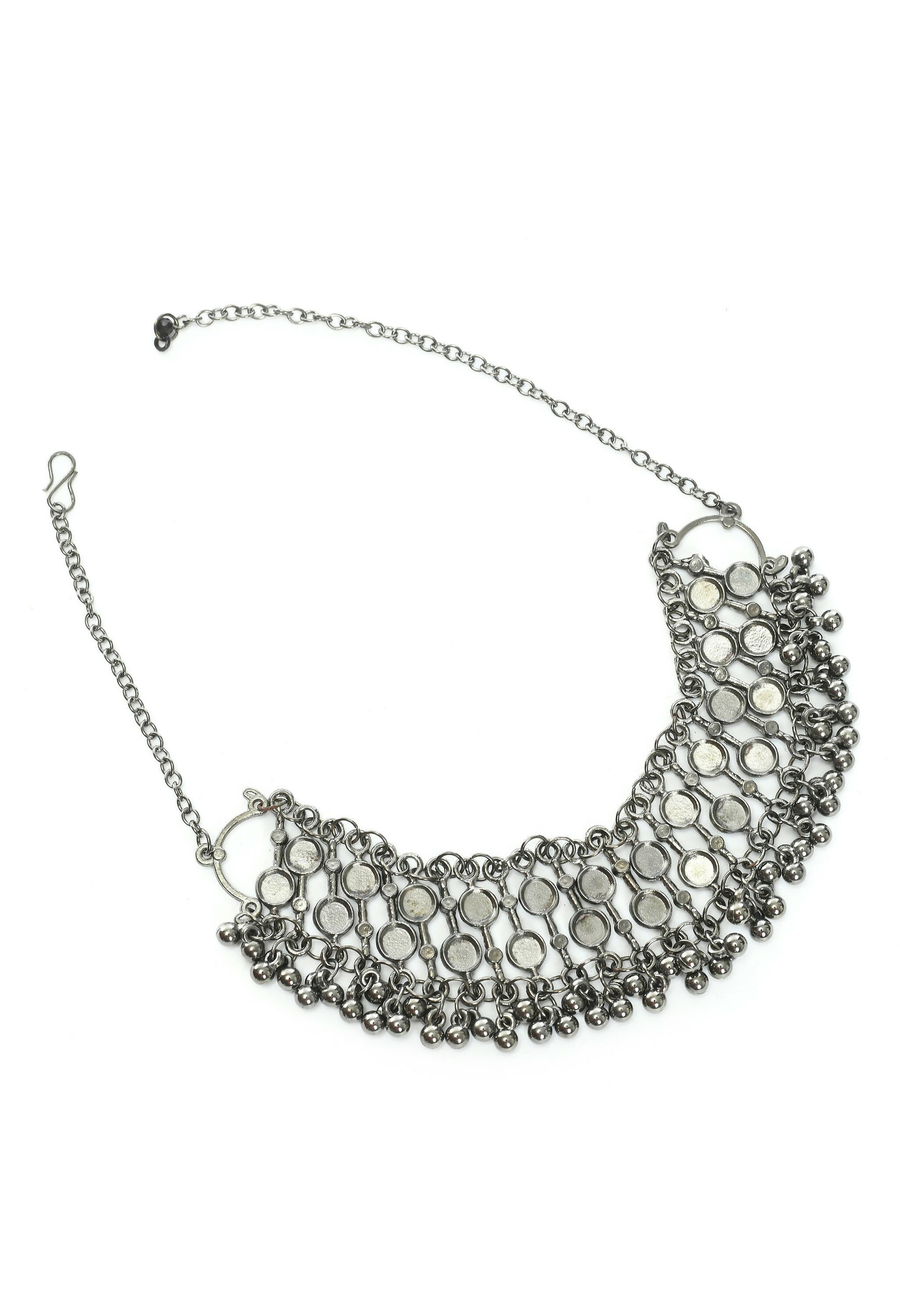 Mominos Fashion Johar Kamal Black-Plated Brass Finish Choker For Women - Distacart