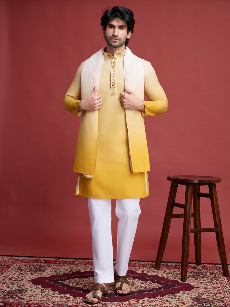 Vastranavya Exclusive Festival Wear Viscose Real Mirror Work Kurta with Dupatta Collection