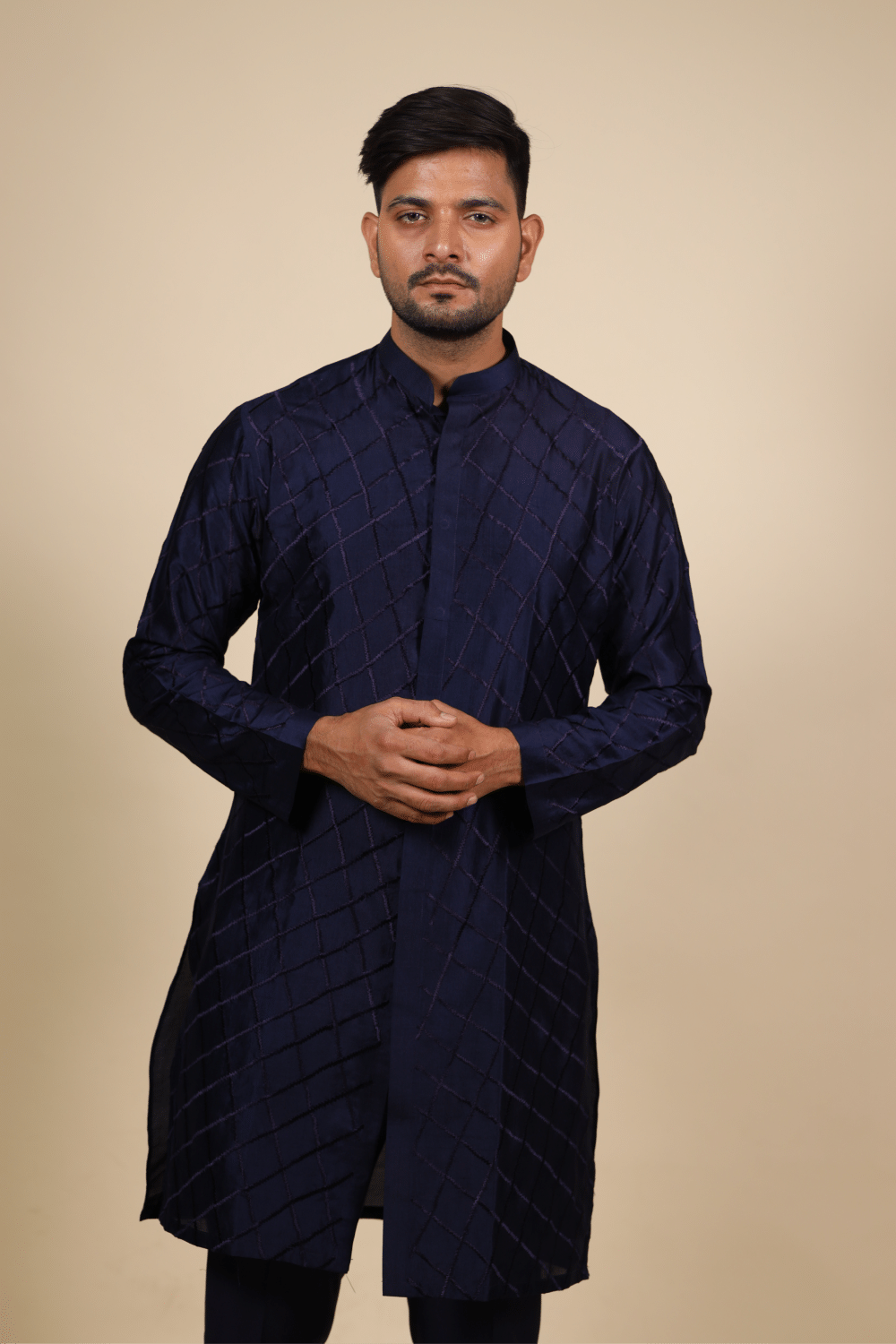 Cut Lattice Designer Men's Kurta by Hilo Design